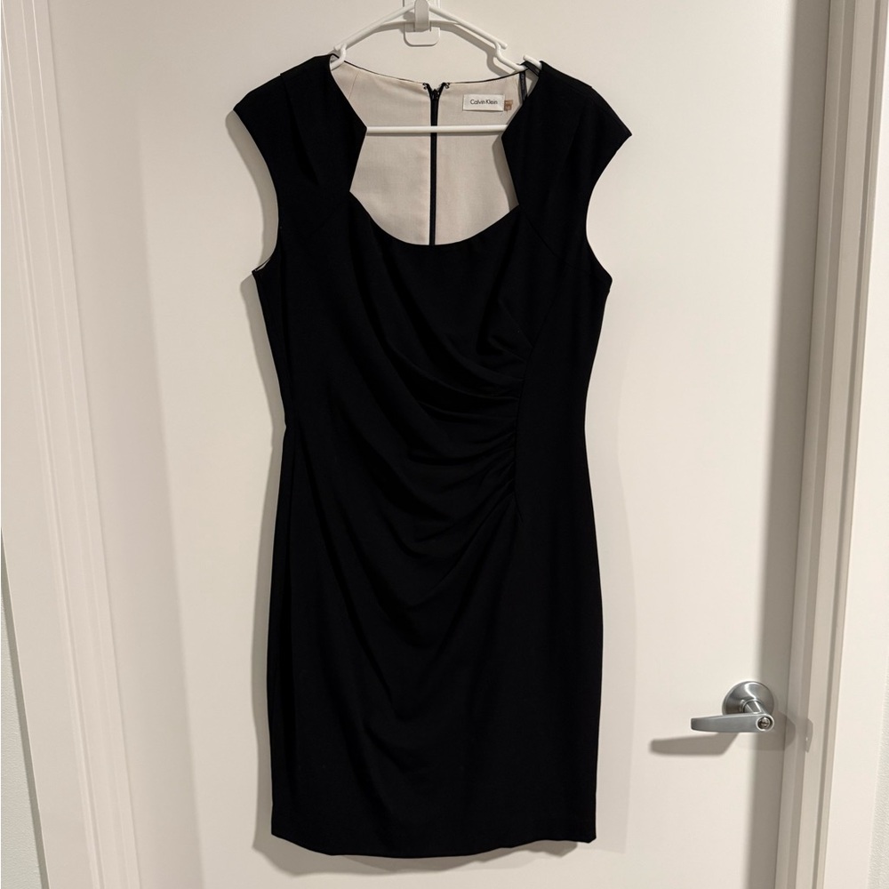 Calvin Klein Black Sheath Mini Dress